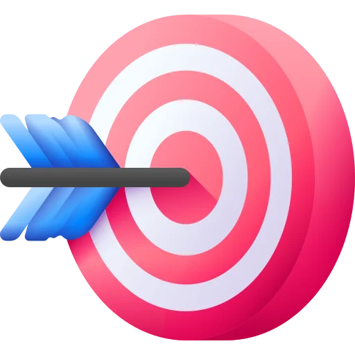 Trusted SEO company – blue arrow hitting red target, symbolizing effective SEO strategy