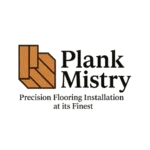 Plank Master Flooring Installation Logo - Wood Floor Design Icon